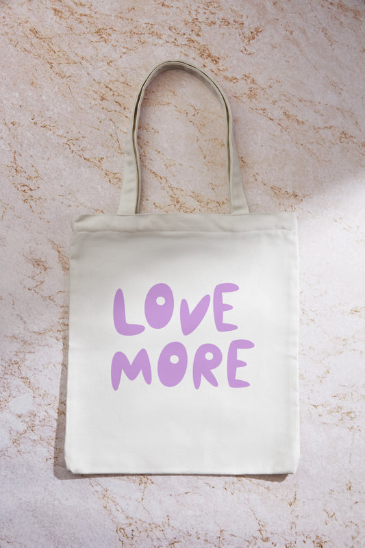 Tote bag Love More