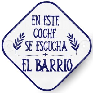 Placa coche - EL BARRIO