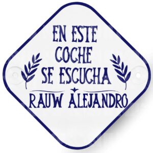 Placa coche - RAUW ALEJANDRO