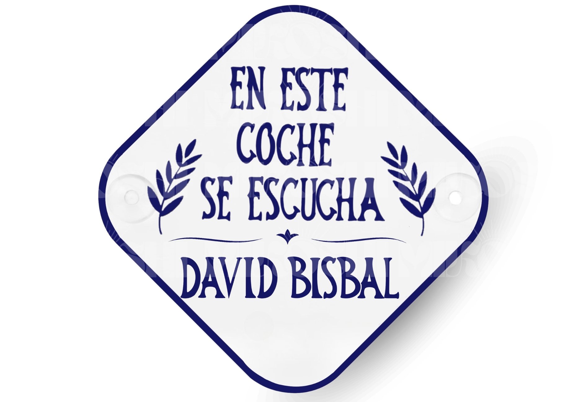 Placa coche - DAVID BISBAL