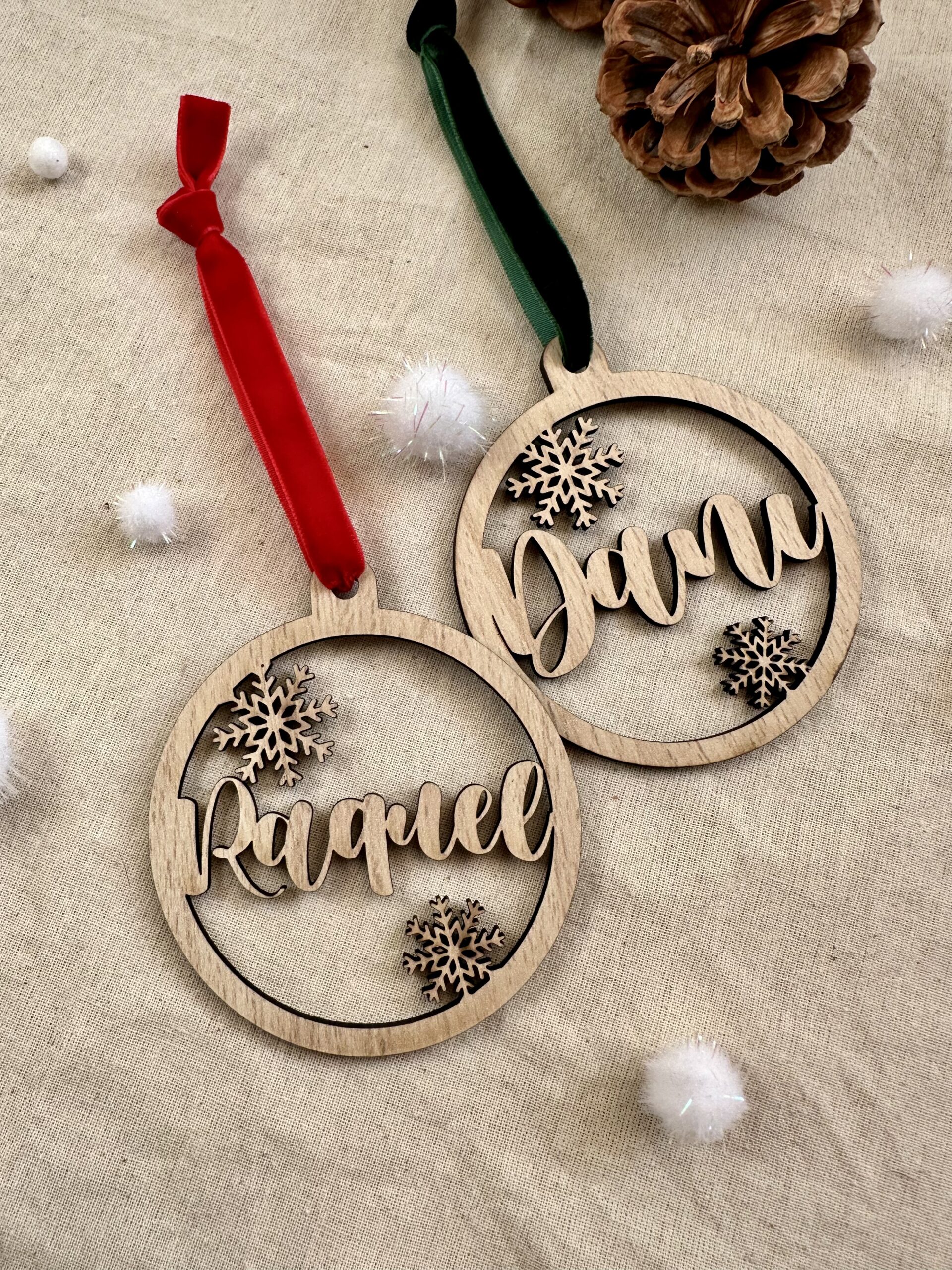 Adorno de Navidad - COPOS DE NIEVE - Imagen 2