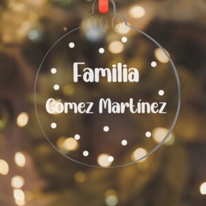 Adorno de Navidad de metacrilato - FAMILIA