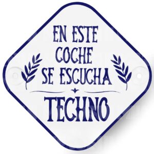 Placa coche - TECHNO